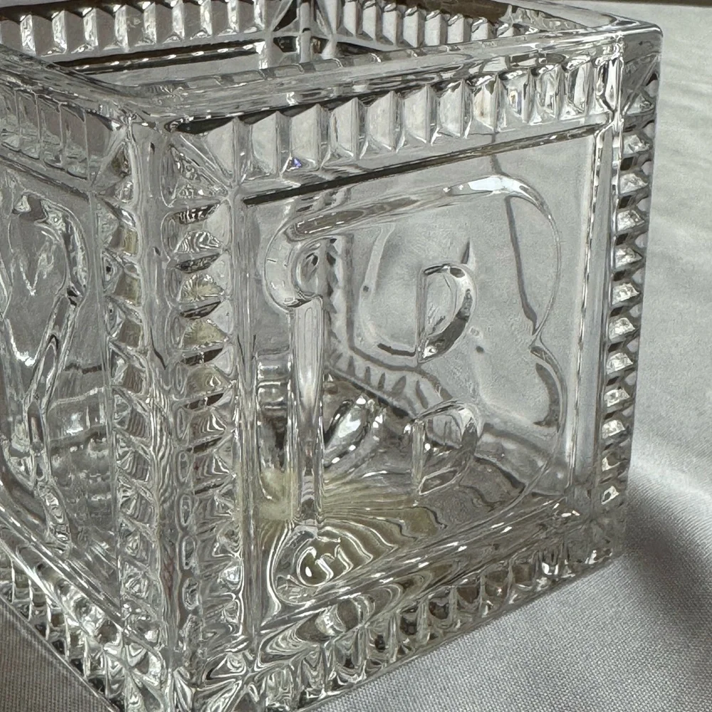 Lead Crystal Baby Block Vase